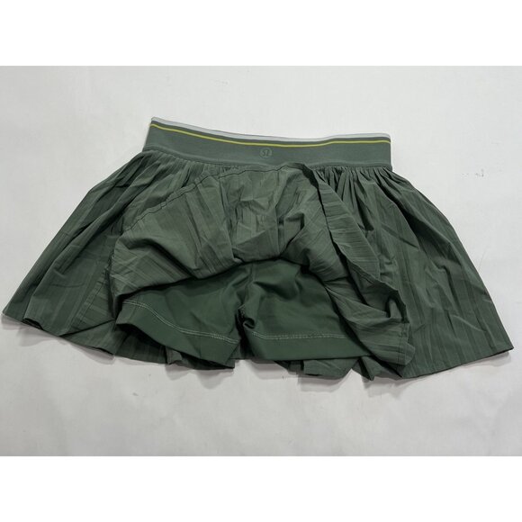 Lululemon Varsity High-Rise Pleated Tennis Skirt Tipping Stripe in Green - Picture 5 of 6